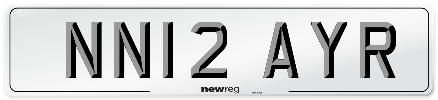 NN12 AYR Number Plate from New Reg
